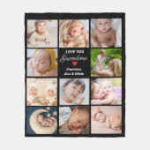 Beste Oma je 11-Foto Collage Fleecedecke (Vorderseite)