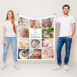 Beste Oma je 11-Foto Collage Fleecedecke