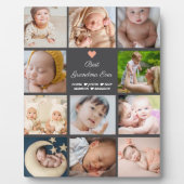 Beste Oma je 11-Foto Collage Fotoplatte (Vorderseite)