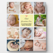 Beste Oma je 11-Foto Collage Fotoplatte (Vorderseite)