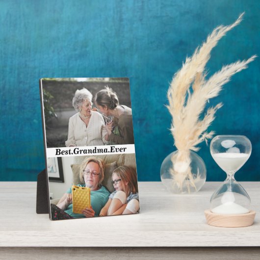 Beste Oma je 2 FotoCollage Fotoplatte (Seite)