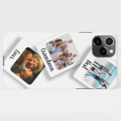 Beste Oma je 3 Foto Retro White iPhone Hülle (Rückseite (Horizontal))