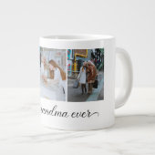 Beste Oma je 3 FotoCollage Jumbo-Tasse (Vorderseite Rechts)