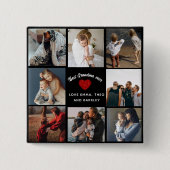 Beste Oma je 4 Foto Collage Spaß Keepake Button (Vorderseite)