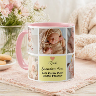 Beste Oma je 8-Foto Collage Kaffeetasse