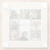 Beste Oma je 8 FotoCollage Glasuntersetzer (Rückseite)