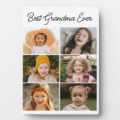 Beste Oma je Custom 6 Foto Collage Fotoplatte (Vorderseite)