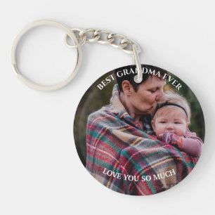 Beste Oma je Custom Foto Grandchildren Liebe Schlüsselanhänger
