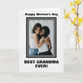 Beste Oma je Custom Foto Mother Day Karte (Gelbe Blume)