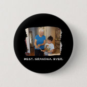 Beste Oma je Custom Foto Nana Großeltern Button (Vorderseite)