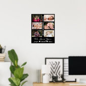 Beste Oma je Custom Fotos Großkinder Name Poster (Heimbüro)