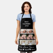 Beste Oma je Custom Fotos Großkinder Name Schürze (Getragen)