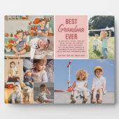 Beste Oma je | Farbblockfoto-Collage Fotoplatte (Vorderseite)