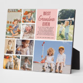 Beste Oma je | Farbblockfoto-Collage Fotoplatte (Seite)