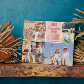 Beste Oma je | Farbblockfoto-Collage Fotoplatte (Seite)