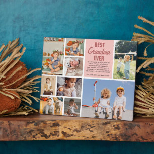 Beste Oma je Farbblockfoto-Collage Fotoplatte