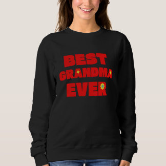 Beste Oma je farbenfroh Retro Niedliche Flora und Sweatshirt