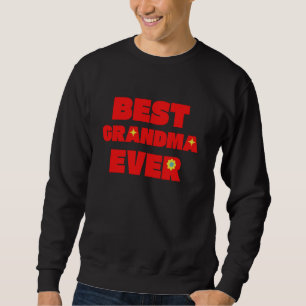 Beste Oma je farbenfroh Retro Niedliche Flora und  Sweatshirt