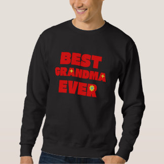 Beste Oma je farbenfroh Retro Niedliche Flora und Sweatshirt