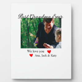 Beste Oma je Foto Collage wir Liebe Sie nennen Fotoplatte