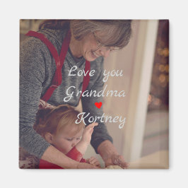 Beste Oma je Foto Collage wir Liebe Sie nennen Magnet