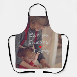 Beste Oma je Foto Collage wir Liebe Sie nennen Schürze