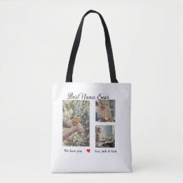 Beste Oma je Foto Collage wir Liebe Sie nennen Tasche