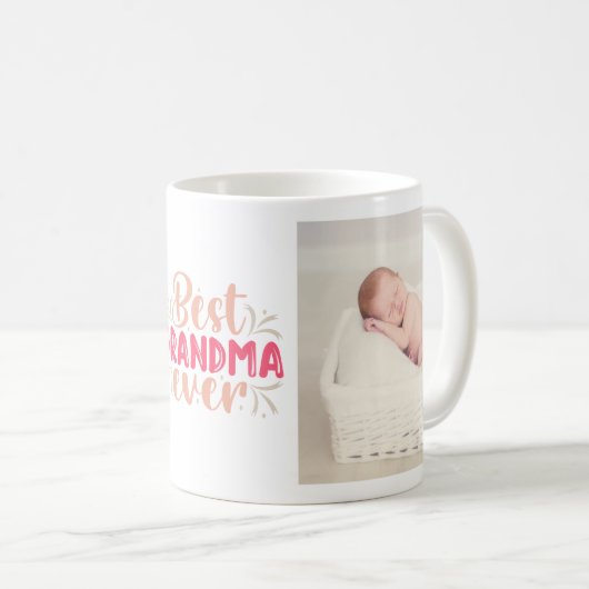 Beste Oma je Foto Kaffee Tasse (VorderseiteRechts)