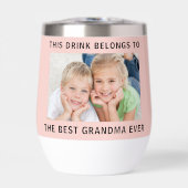 Beste Oma je Foto Rosa (Vorderseite)