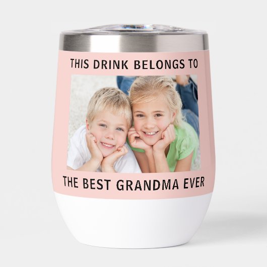 Beste Oma je Foto Rosa (Vorderseite)