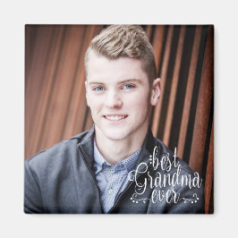 Beste Oma je Foto Typografie Magnet