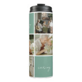 Beste Oma je | FotoCollage | AQUAMARIN Thermosbecher (Vorderseite)