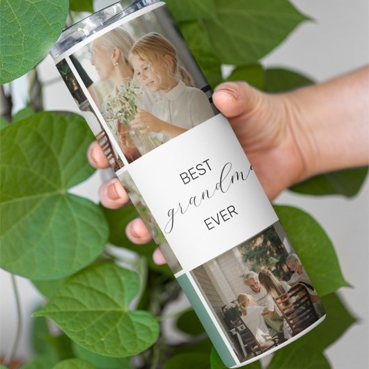 Beste Oma je | FotoCollage | AQUAMARIN Thermosbecher