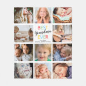 Beste Oma je FotoCollage Fleecedecke (Vorderseite)