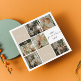 Beste Oma je | FotoCollage | Mocha Feiertagskarte