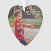 Beste Oma je frohe Weihnachten Großeltern Ornament (Vorderseite)