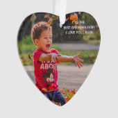 Beste Oma je frohe Weihnachten Großeltern Ornament (Vorderseite)