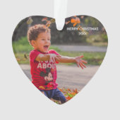 Beste Oma je frohe Weihnachten Großeltern Ornament (Rückseite)