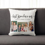 Beste Oma je - Grandchildren FotoCollage Kissen<br><div class="desc">Feiern Sie Ihre Oma mit dem Besten Oma-Ever-Ensemble für Fotocollage-Kissen. Dieser personalisierte Sake besticht durch eine wunderschön arrangierte Collage aus hochgeliebten Fotos, die bei ihren Enkelkindern besondere Momente einfangen. Es ist aus hochwertigen Materialien gefertigt und verleiht jedem Raum eine stilvolle und gefühlvolle Touch, die sich perfekt für die Darstellung auf...</div>
