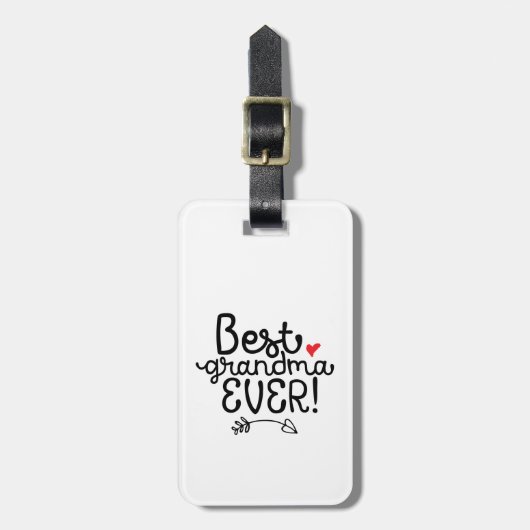 Beste Oma je Granny Großmutter Gepäckanhänger (Vorderseite vertikal)