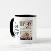 Beste Oma je Herz 2 FotoCollage Tasse (Vorderseite Links)