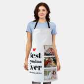 Beste Oma je Herz 3 FotoCollage Schürze (Getragen)