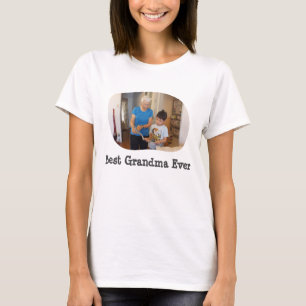 Beste Oma je hochladen Sie Ihr horizontales Foto T-Shirt