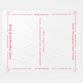 Beste Oma je Moderne Custom 12 FotoCollage Fleecedecke (Vorderseite (Horizontal))