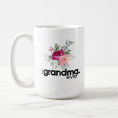 Beste Oma je Moderner Blumenchic Kaffeetasse (Links)