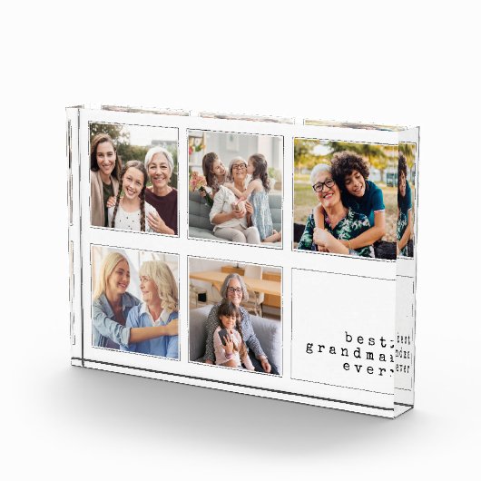 Beste Oma je | Modernes Collage Fotoblock (Rechts)