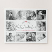 Beste Oma je Modernes Script 10 FotoCollage Puzzle (Horizontal)