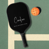 Beste Oma je Monogram Script schwarz Pickleball Schläger