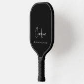 Beste Oma je Monogram Script schwarz Pickleball Schläger (Links)