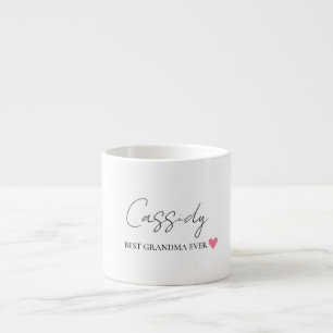 Beste Oma je Monogramm   Benutzerdefinierte Espres Espressotasse